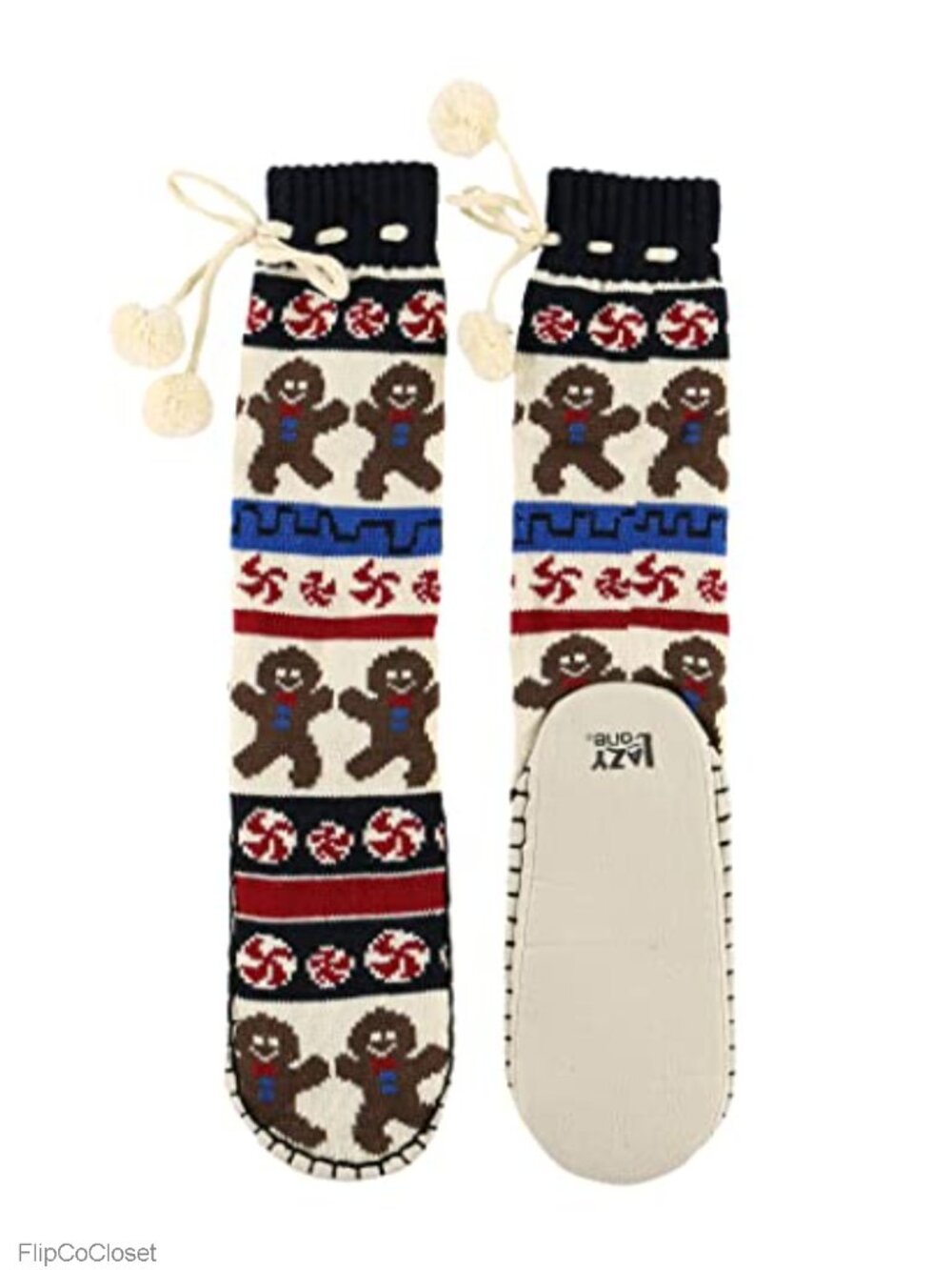 Knitted Slipper Socks Women Cozy Warm Loungewear